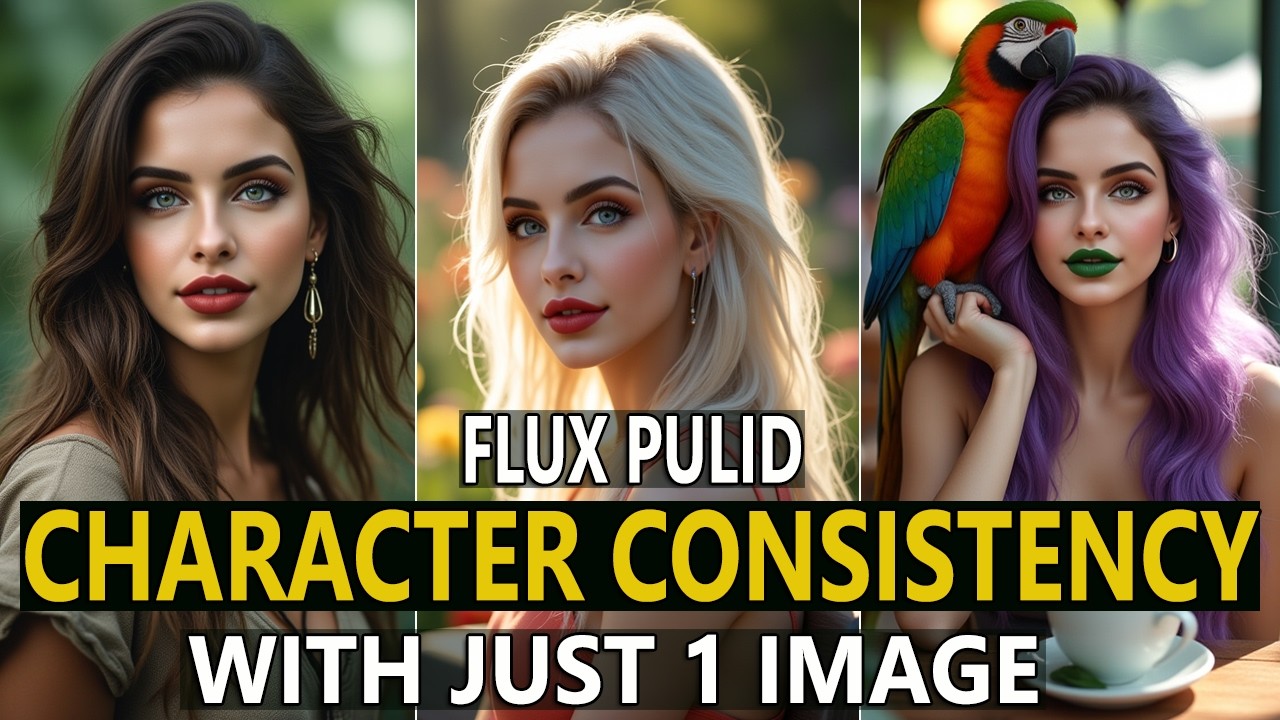 Create CONSISTENT CHARACTERS from an INPUT IMAGE with FLUX PULID! (No Lora Needed)