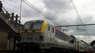 preview picture of video 'NMBS SNCB SIEMENS 1807-1810 Halle 30-08-2011'