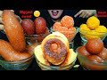 ASMR EATING LOTS OF SWEET BIGGEST BALISH SWEET GOLAB JAMUN KALO JAM MOTICHUR BESAN LADDU Hungrygirl