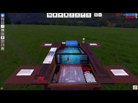 Tabletop Simulator gameplay. Battleship and Bang