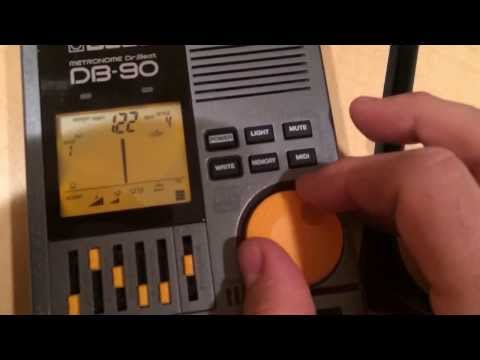 Quick tutorial on the BOSS Dr. Beat DB-90 Metronome