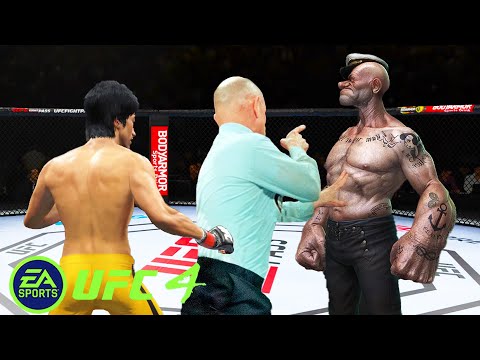UFC4 Bruce Lee vs Popeye The Sailor  EA SPORTS UFC 4 - PS5