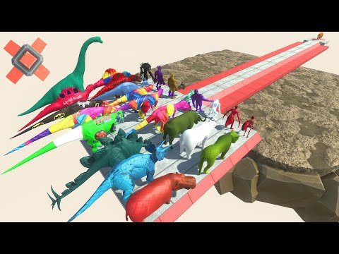Colors Animals Race Obstacle Small Land Mines - Animal Revolt Battle Simulator