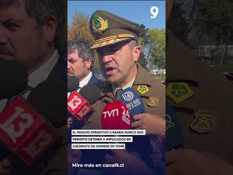 El masivo operativo a banda narco que permitió detener a implicados en asesinato de hombre en Tomé