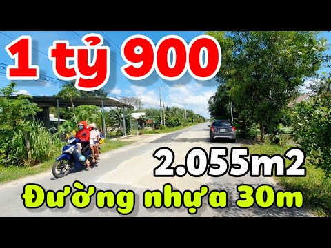 Bán 2.055m2 đất có 375m2 thổ cư mặt tiền đường nhựa giá 1,9 tỷ ở Hòa Hội Tây Ninh cách TPHCM 100km