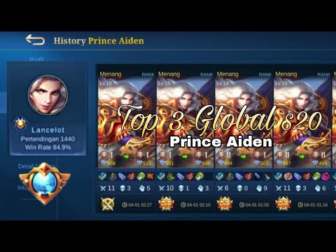 Lancelot fasthand Top 3 Global (S20) terbaru 2021 gameplay by Prince Aiden | mobile legends