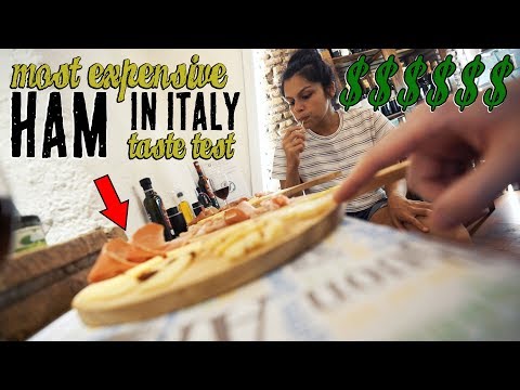 Eating Keto in Rome, Italy | $$$$ Most Expensive Ham in Italy