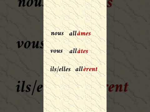 aller au passé simple