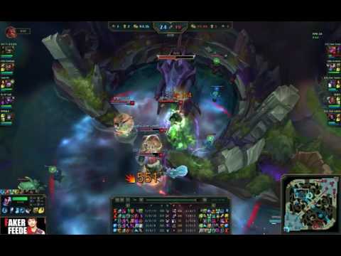 Faker Yasuo Mid vs Lulu Faker Feeder HL ✔61