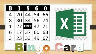 Excel Basic to Advance Part 31.  Paano gumawa ng BINGO Card sa Ms Excel