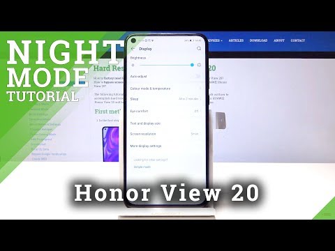 How to Enable Blue Light Filter on Huawei Honor View 20 - Eye Comfort Mode