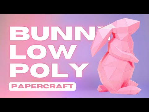 Conejo Low Poly Papercraft