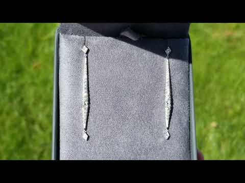 Gabriel Long Dangle Diamond Earrings