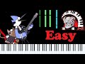 Regular Show Party Tonight Easy Piano Synthesia