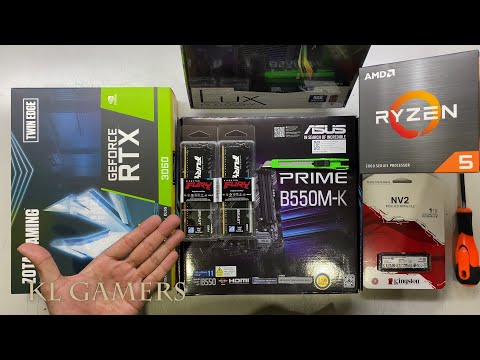 AMD Ryzen 5 5600X ASUS PRIME B550M-K ZOTAC RTX3060 Gaming PC Build