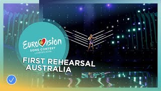 Australia's first rehearsal - mixed reviews