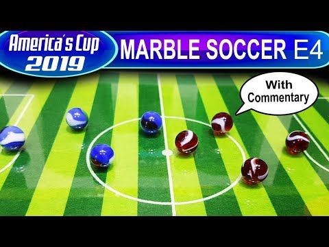 Marble race: MARBLE SOCCER Collision : 2019 America's Cup  - Qualifiers  E4