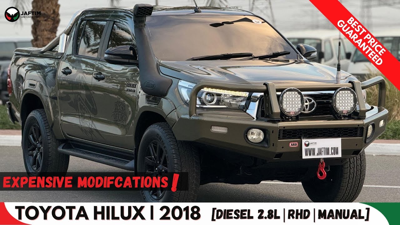 Toyota Hilux 2018 DIESEL 2.8L 4x4 |AIR SNORKEL| BULL BAR |BOOT COVER| [BEST PRICE WHATSAPP] video