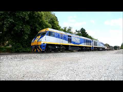 Bowman's Rail delivering rail with RailFirst's EL51 and EL60 Mt Lofty, Nairne and Murray Bridge SA