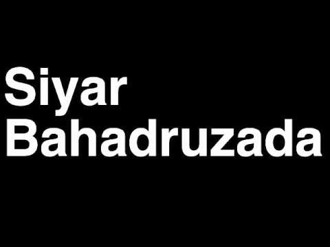 How to Pronounce Siyar Bahadruzada Welterweight Fighter UFC MMA TKO KO Knock Out Punch Hit