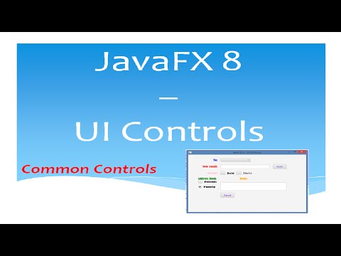 JavaFX 8 Tutorial - UI Controls - #21