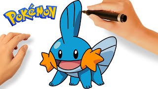 HOW TO DRAW MUDKIP EASY STEP BY STEP 🔵| DRAWING POKÉMONS