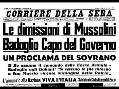 Mussolini 25 luglio 1943 - La caduta