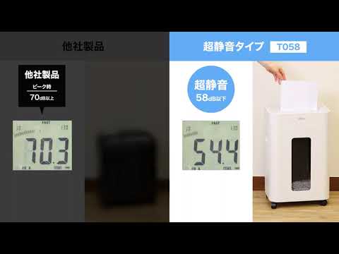 静音A4サイズ据え置型シュレッダー deli ホワイト T058 [マイクロ