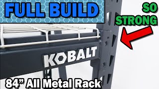 Kobalt 84" Bolted Heavy Duty 4 Tier Utility Shelf Full Assembly