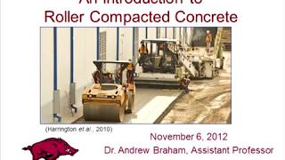 Pavinar: An Introduction to Roller Compacted Concrete