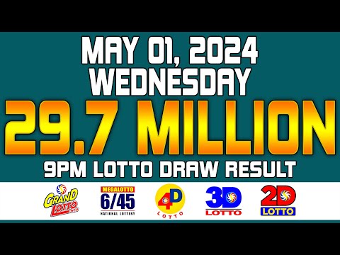 9PM Draw Lotto Result Grand Lotto 6/55 Mega Lotto 6/45 4D 3D 2D May 1, 2024