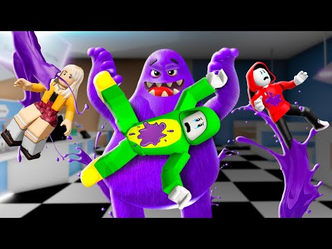 Escape From Scary GRIMACE SHAKE Party | Maizen Roblox | ROBLOX Brookhaven 🏡RP - FUNNY MOMENTS