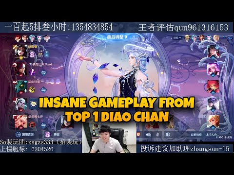 TOP 1 DIAO CHAN WITH MUCHA SKIN | QUADRA & 19 KILLS IN 11 MINUTES | HONOR OF KINGS