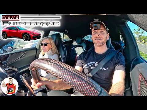 Thumbnail for What It's Like to Live with a Ferrari Purosangue (POV) by Ferrari Purosangue