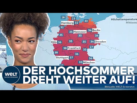 DEUTSCHER WETTERDIENST WARNT: Starke Wärmebelastung - Temperaturen bis zu 38 Grad erwartet!