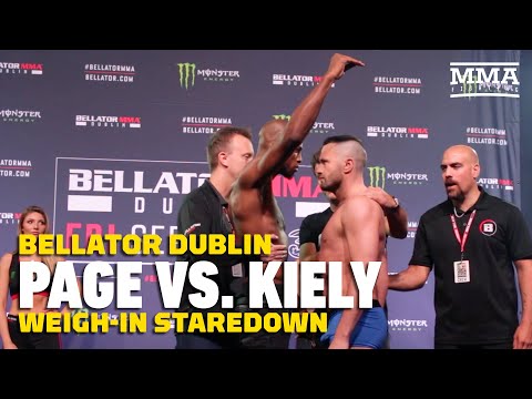 Bellator Dublin: MVP vs. Richard Kiely Weigh-In Staredown - MMA Fighting