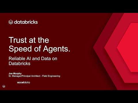 Watch: Sponsored by: Acceldata | Trust at the Speed of Agents: Reliable AI and Data on Databricks
