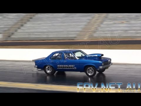 TORANA V8 ( HUME ) RUNS 8.40 @ 158 MPH AT APSA PRO STREET SHOOTOUT WILLOWBANK RACEWAY 15.9.2012