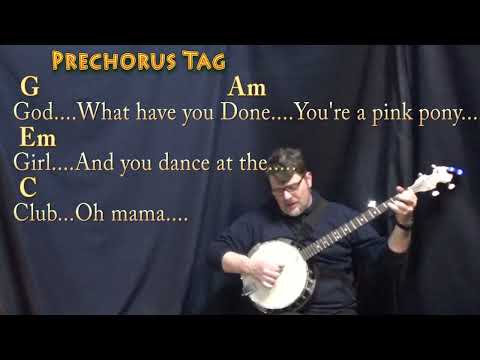 Pink Pony Club  (Chappell Roan) Banjo Cover Lesson in G with Chords/Lyrics