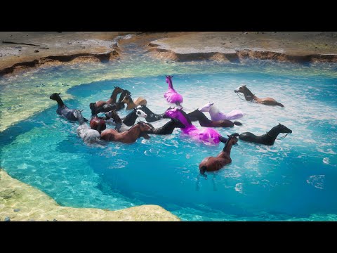 RDR 2 Arthur Morgan found beautiful horses | catching horse