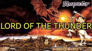 Rhapsody Lord of the Thunder Lyrics