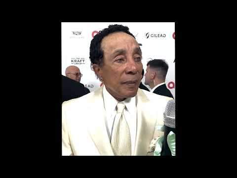 Smokey Robinson on Elton John AIDS Foundation Oscars 2024 Party red carpet