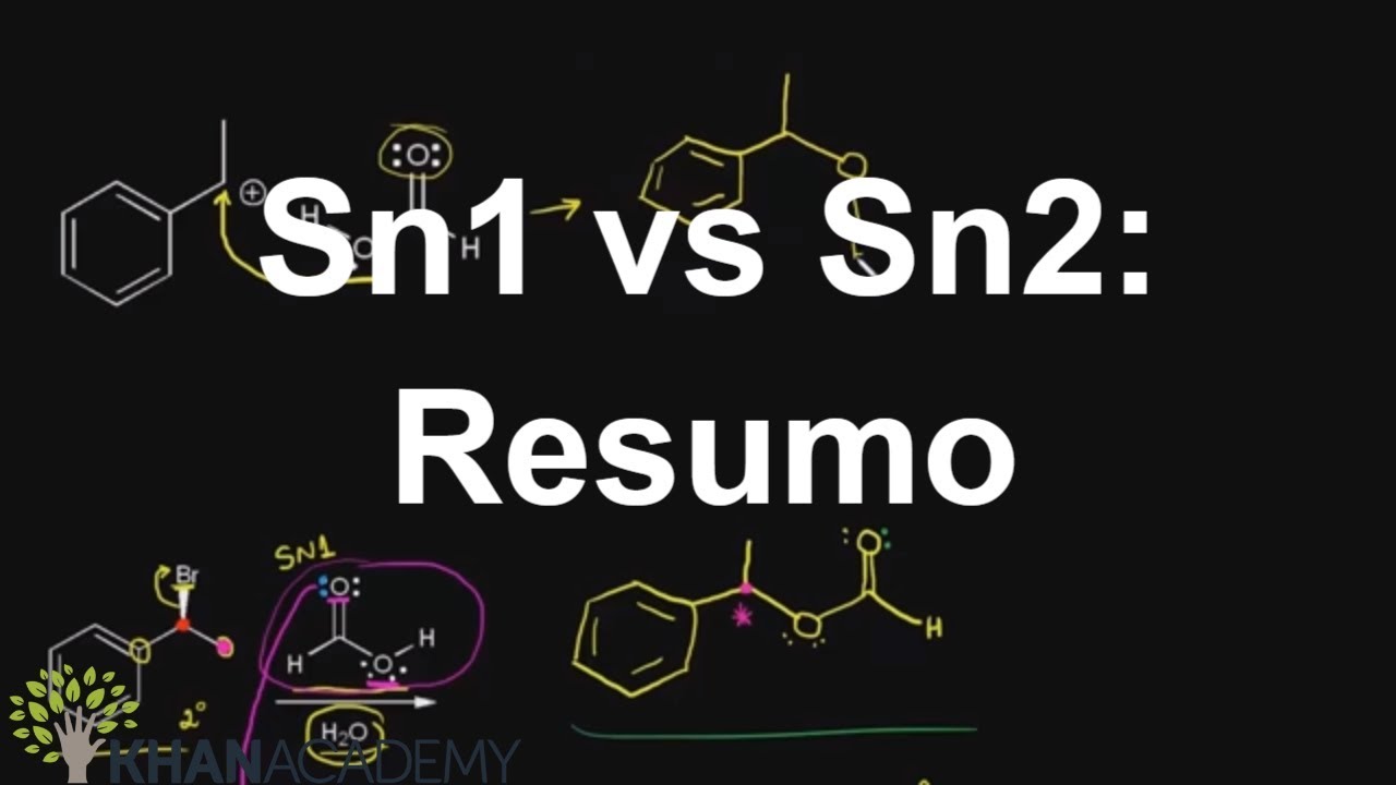 Sn1 vs Sn2: Resumo | Reações de Substituição e eliminação | Química orgânica | Khan Academy
