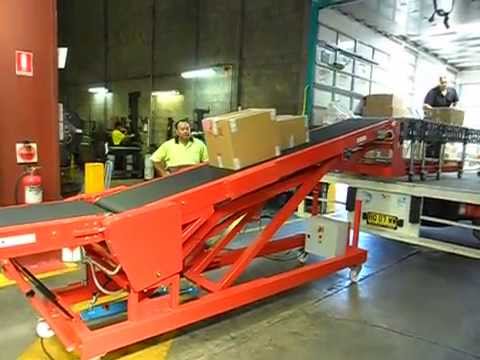 Simple operation of vehicle loading conveyors