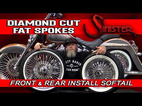 ⚡Softail Makeover! Sinister Diamond Cut Wheels⚡