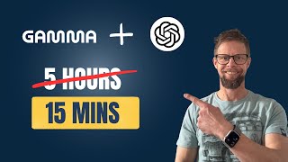 Stop Wasting Time in PowerPoint: Use Gamma + ChatGPT instead
