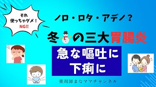 【年末年始に急増！子供の胃腸炎ノロ・ロタ・アデノウイルス：市販薬・絶対やってはいけないこと】