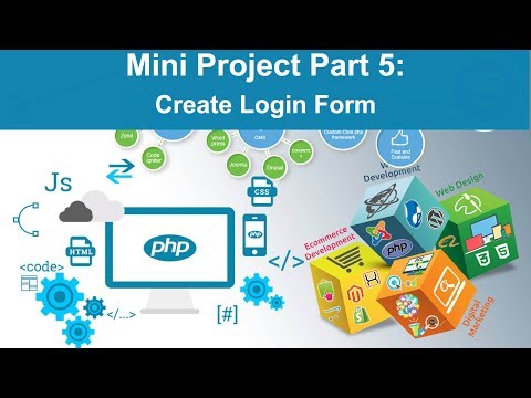 php tutorial in hindi Mini Project Part 5 Create Login Form