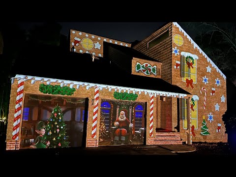 Luxedo Christmas House Projection