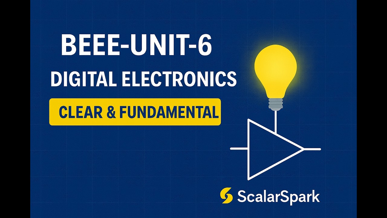 BEEE Unit –6 | ⚡ Digital Electronics Part-1 | PDF Notes
